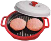 Add food to Rocket Chef Turbo Grill